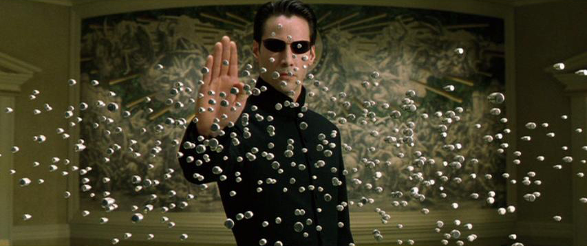 Neo stops bullets 2