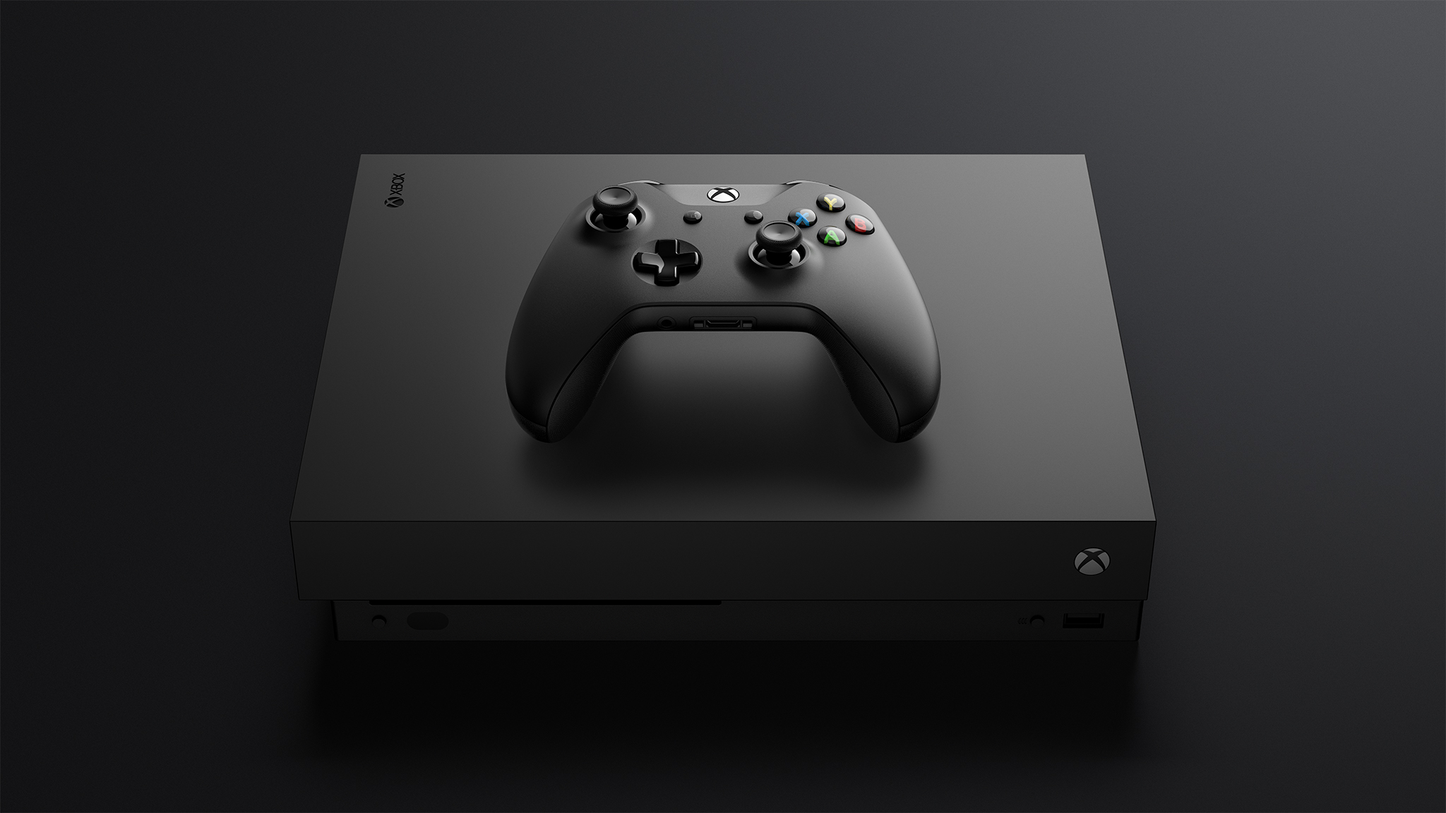 Xbox One X Console Controller FrontTilt Top