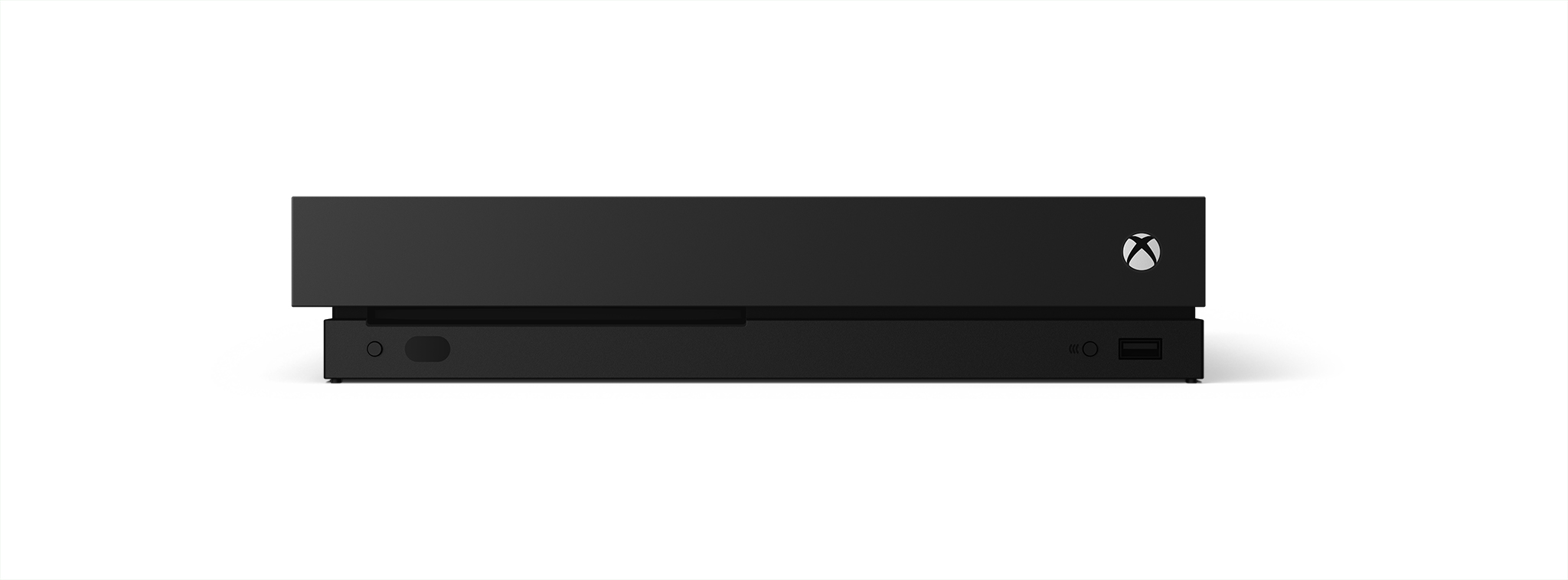 Xbox One X Console Hrz Frnt Ortho White Background