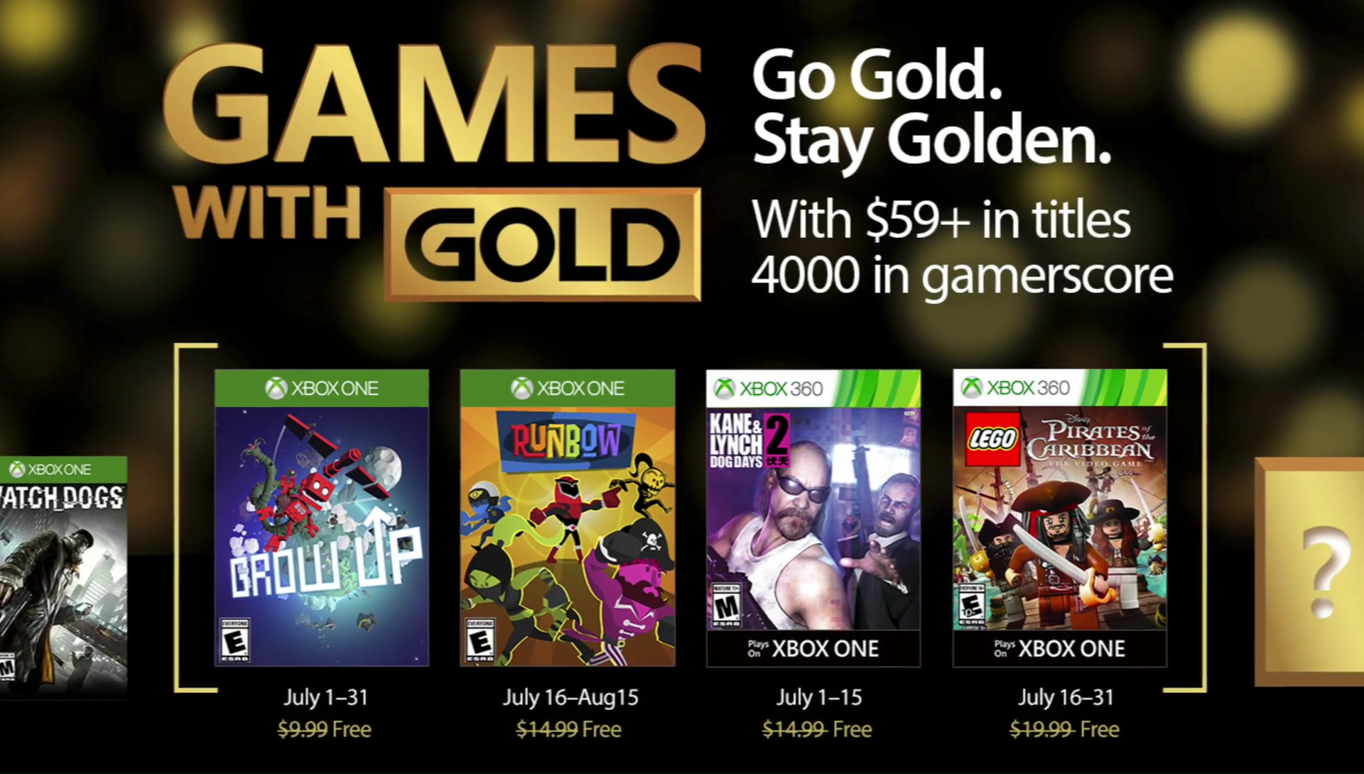 Confira os jogos da Games with Gold de julho (2017) 35