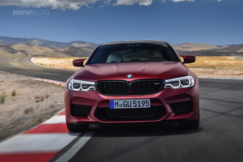 2018 BMW M5 Frozen Dark Red Metallic 01