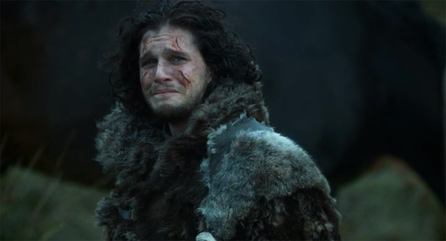 jonsnow leaves ygritte