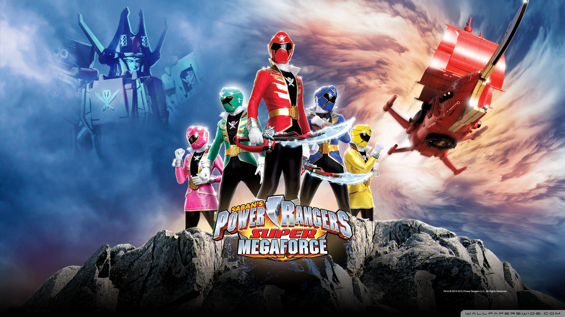 sabans power rangers super megaforce wallpaper