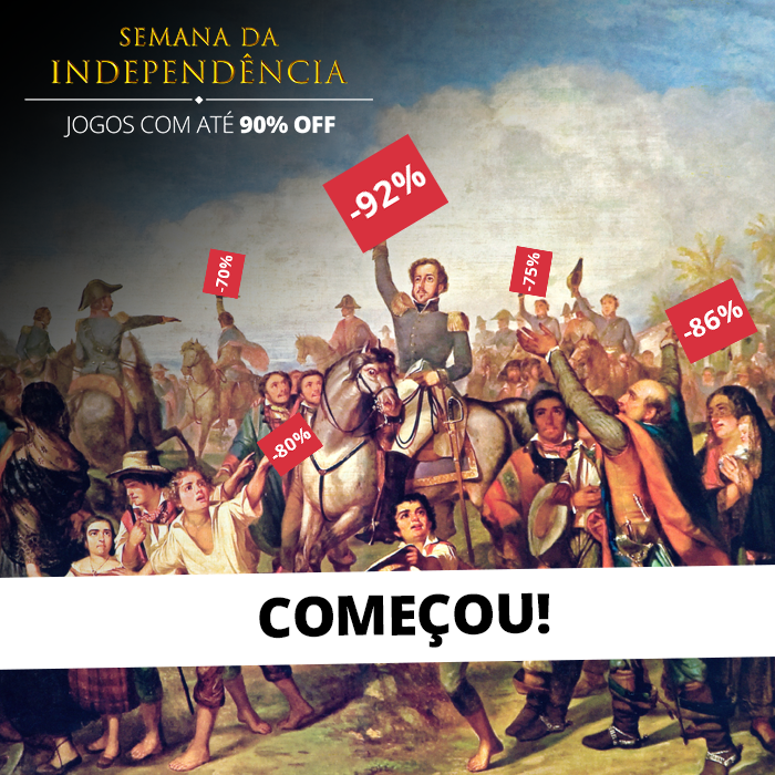 Independência ou Jogos - Até 90% OFF em grandes jogos na Nuuvem 35 independencia começou