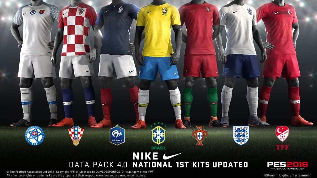 Data Pack 4.0 para PES 2018 trará a atualização de 100 novas faces de jogadores 37 PES2018 DP4 NIKE 1st Kit