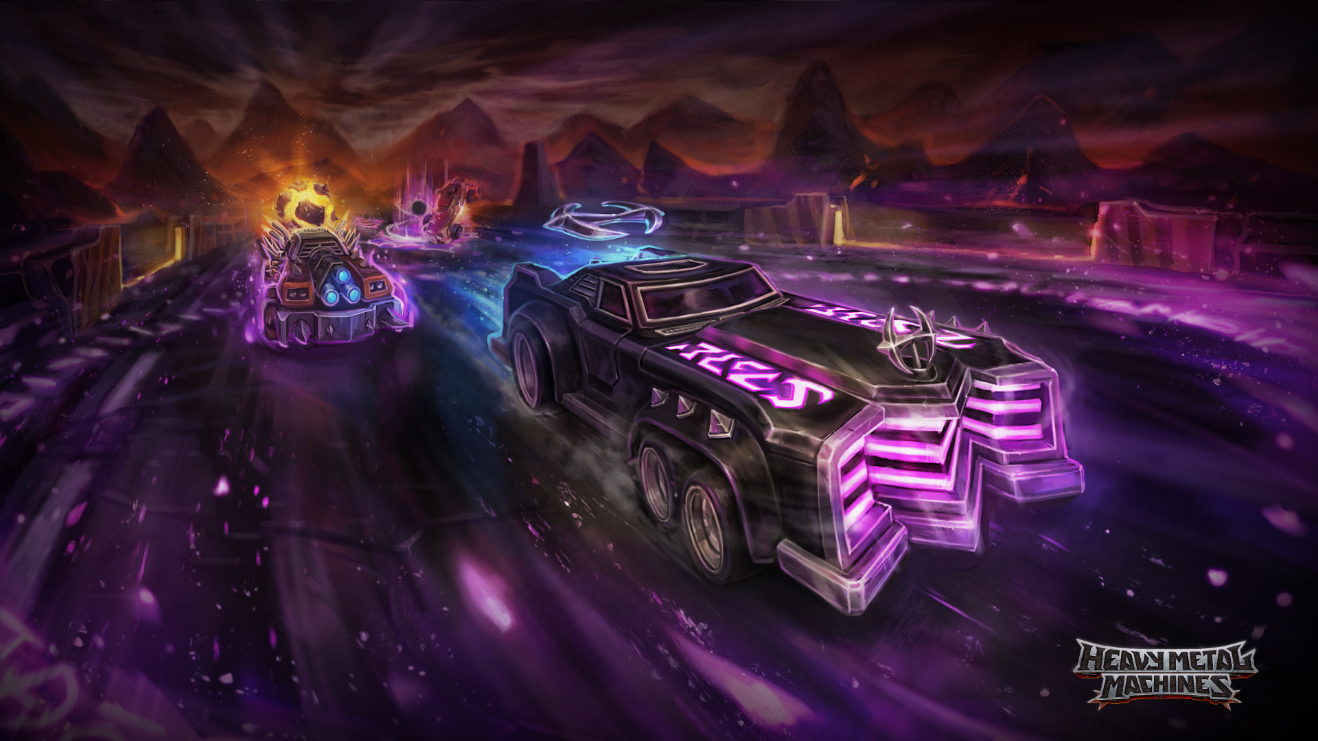 Heavy Metal Machines ARTE metal hearald car
