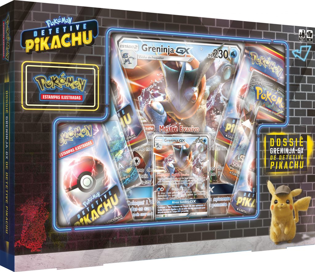 POKEMON Detective Pikachu TCG Greninja GX Case File PTBR