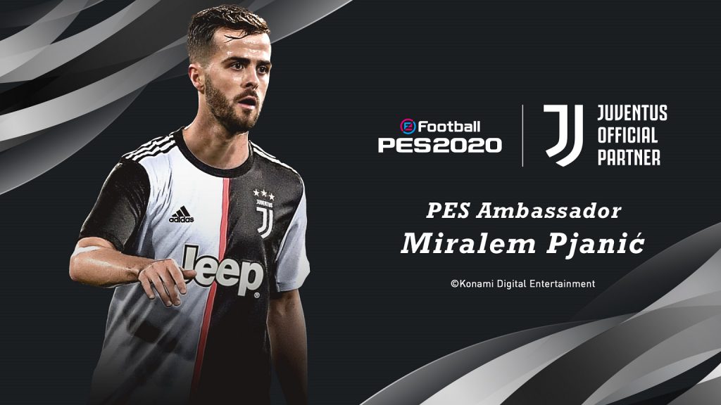 Konami assina parceria exclusiva com Juventus FC para o PES 39 PES2020 Miralem Pjanic