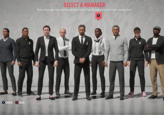 FIFA20CareerMode manager select