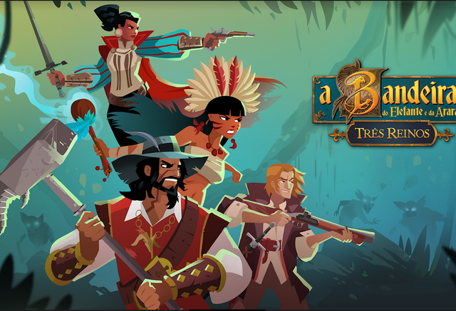 bandeira do elefante e da arara tres reinos