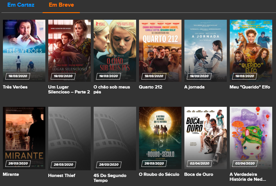 Fechamento dos cinemas