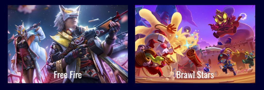 Torneios Free Fire e Brawl Stars