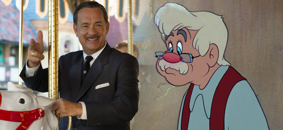 Tom Hanks e Pinóquio