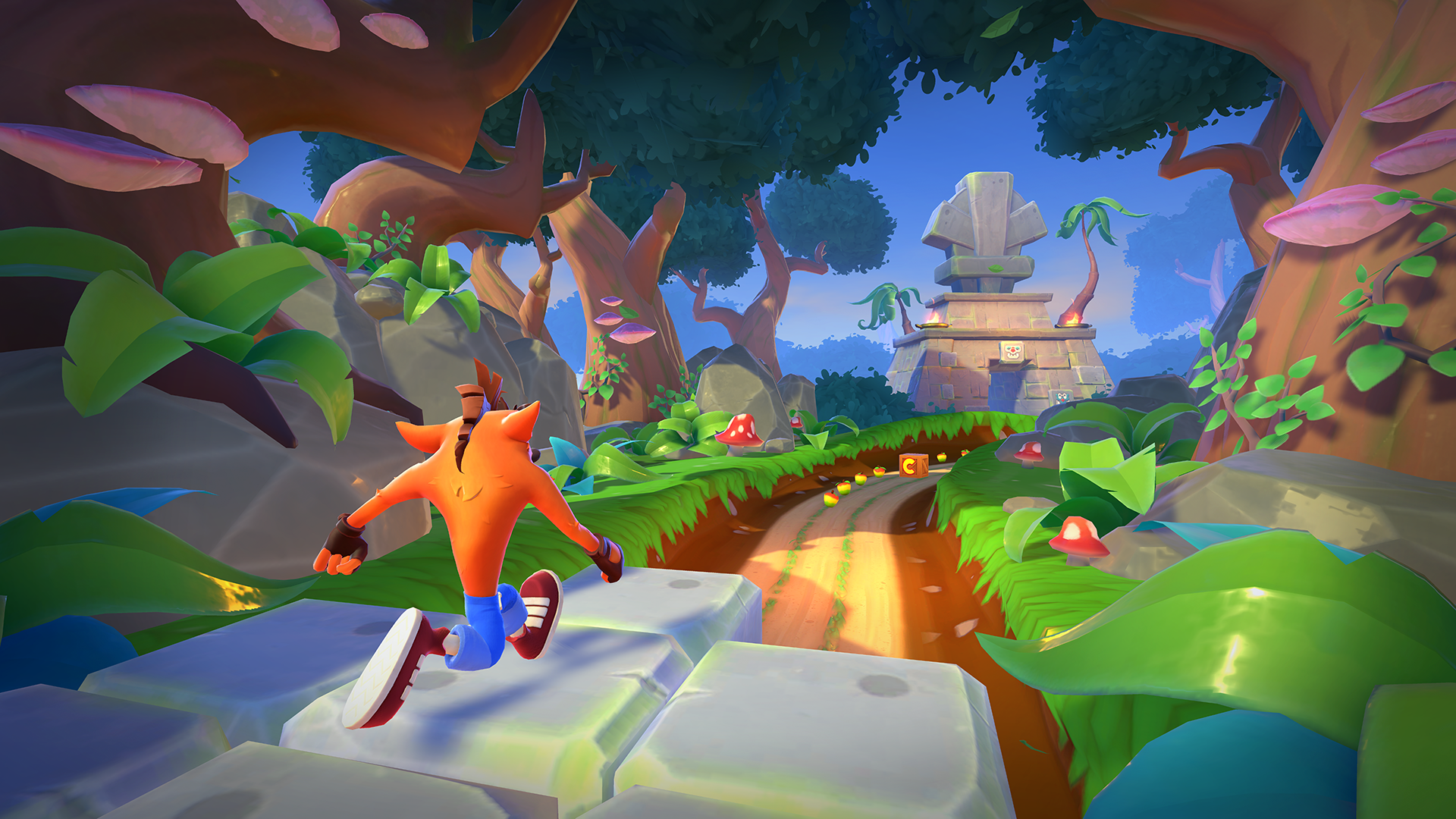 Crash Bandicoot On the Run Turtle Woods