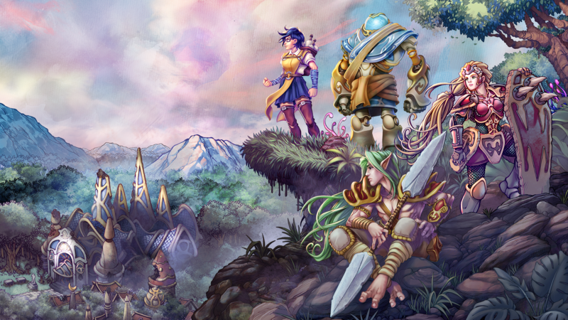 key Art 1080 Reverie Knights Tactics cred. 40 Giants Entertainment Hype Animation Jambo Editora 1