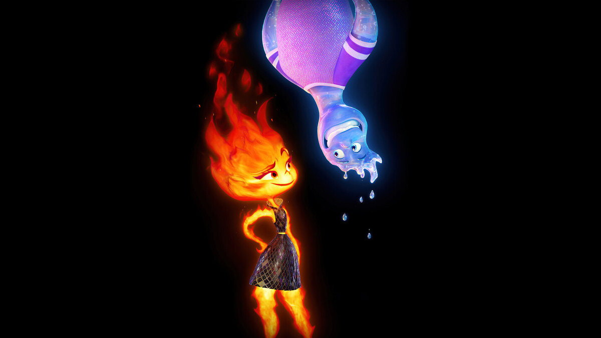 Elementos - Crítica 34 elemental 2023 animated movie poster hd wallpaper uhdpaper.com 6220h