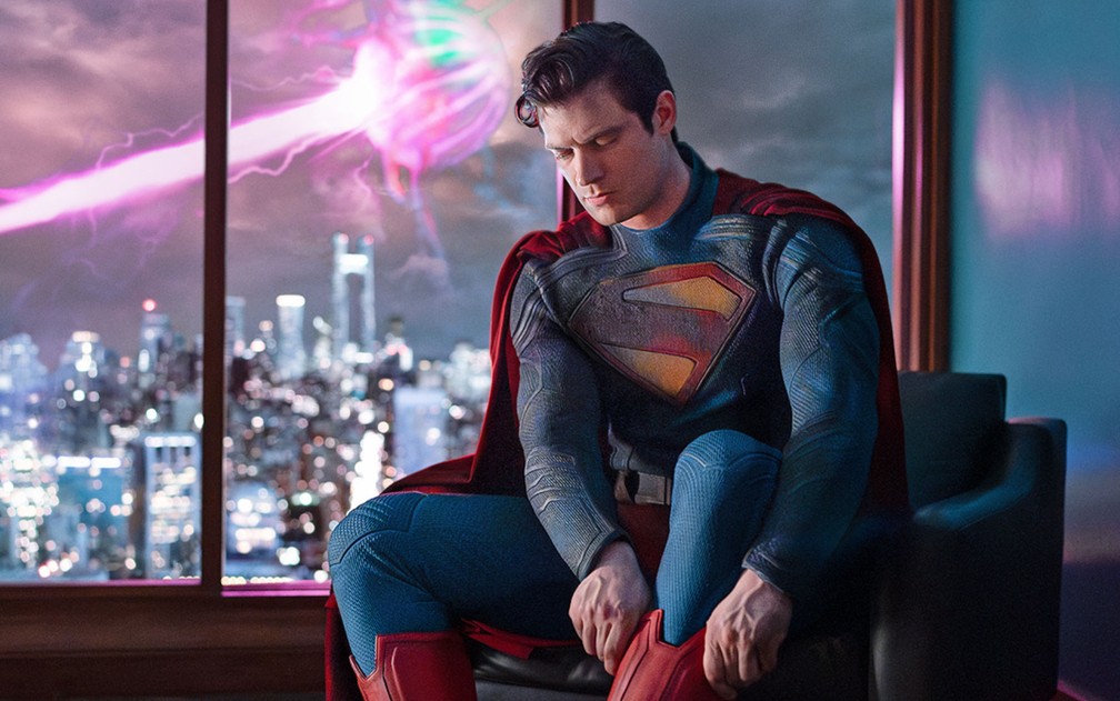 David Corenswet é o novo Superman no filme de James Gunn.