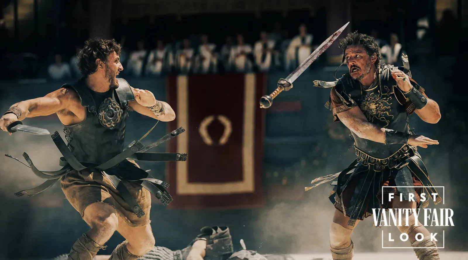 Gladiador 2: Paul Mescal e Pedro Pascal lutam em imagens inéditdas do filme 34 Gladiador 2 terá Paul Mescal como protagonista, enquano Pedro Pascal será o antagonsita do filme.