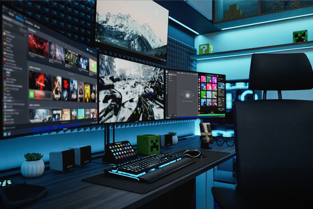 Tendências de decoração gamer para deixar seu quarto com cara de streamer 35 streamer