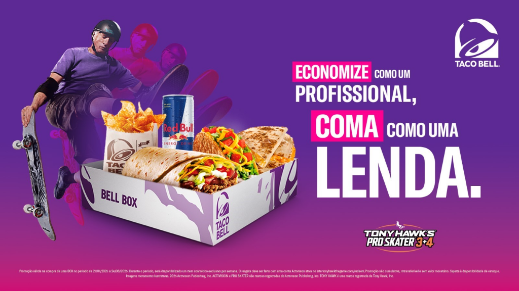 Tony Hawk’s Pro Skater 3 + 4 ganha collab com Taco Bell, Red Bull e Blizzard no Brasil 35 Outlook Imagem