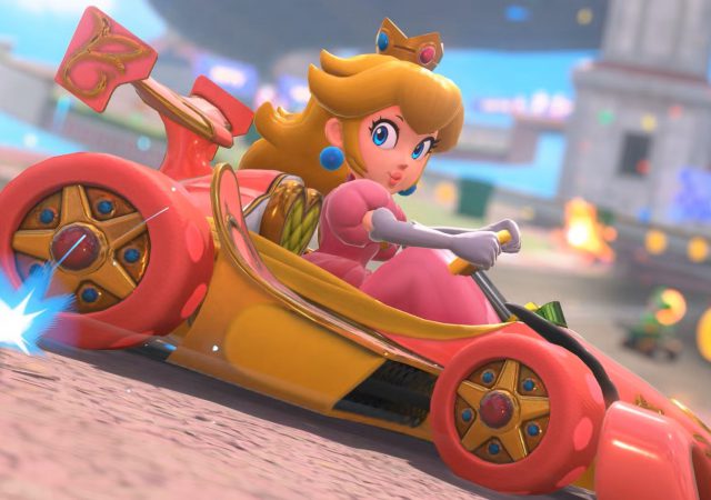 mario kart world princess peach