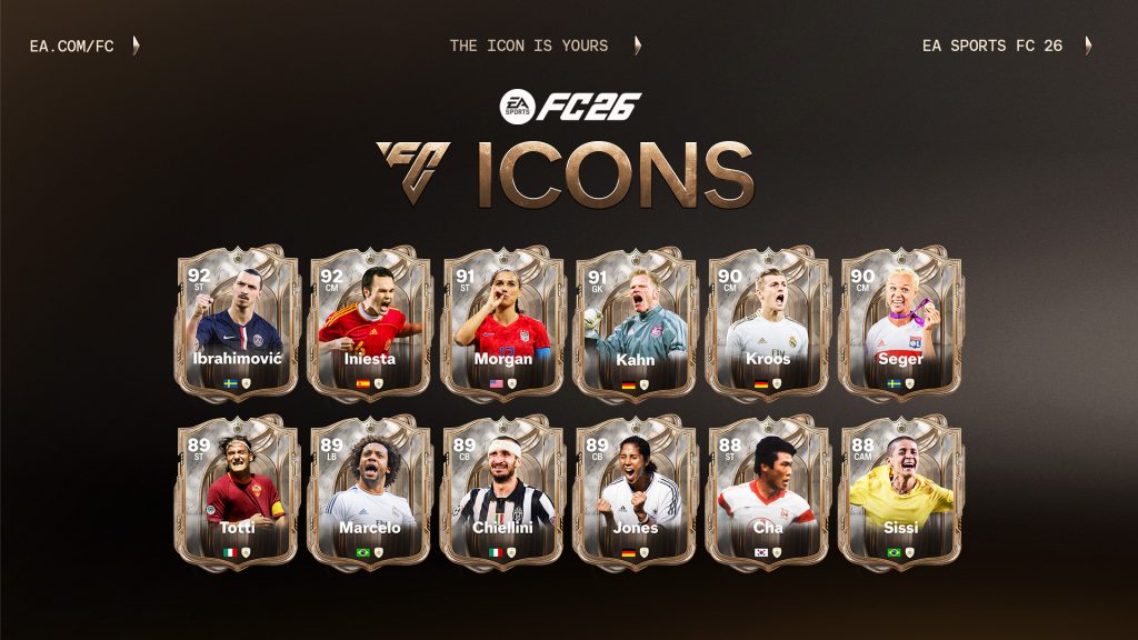 EA Sports FC 26 - Review 39 FC26 Icons Champions NewIcons 16x9