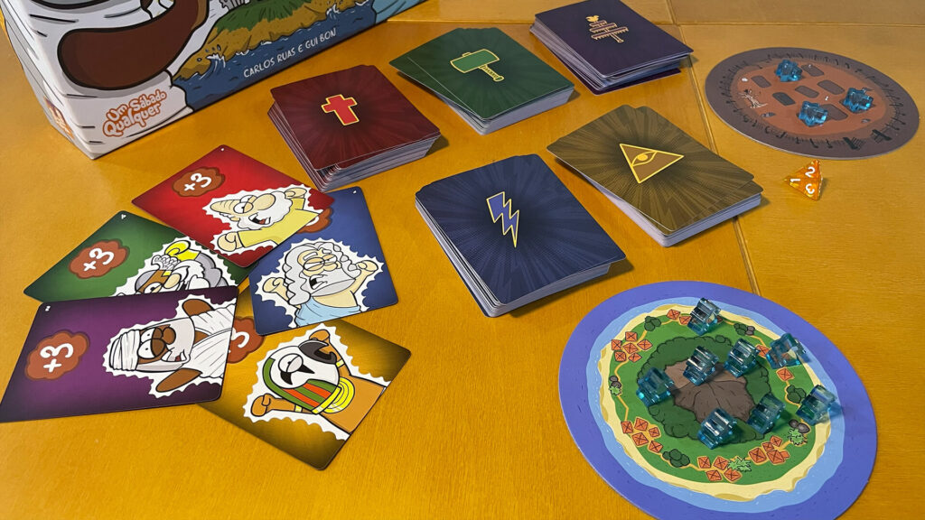 Batalha dos Deuses, da asmodee, coloca divindades em uma disputa irreverente por fiéis 37 Batalha dos Deuses