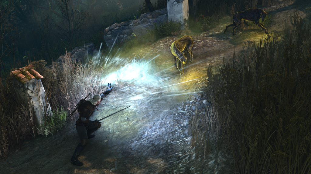 The Witcher 3: Wild Hunt - Remastered - Review 42 TW3RE Gamescom Combat Signs PS5 16x9 CLEAN