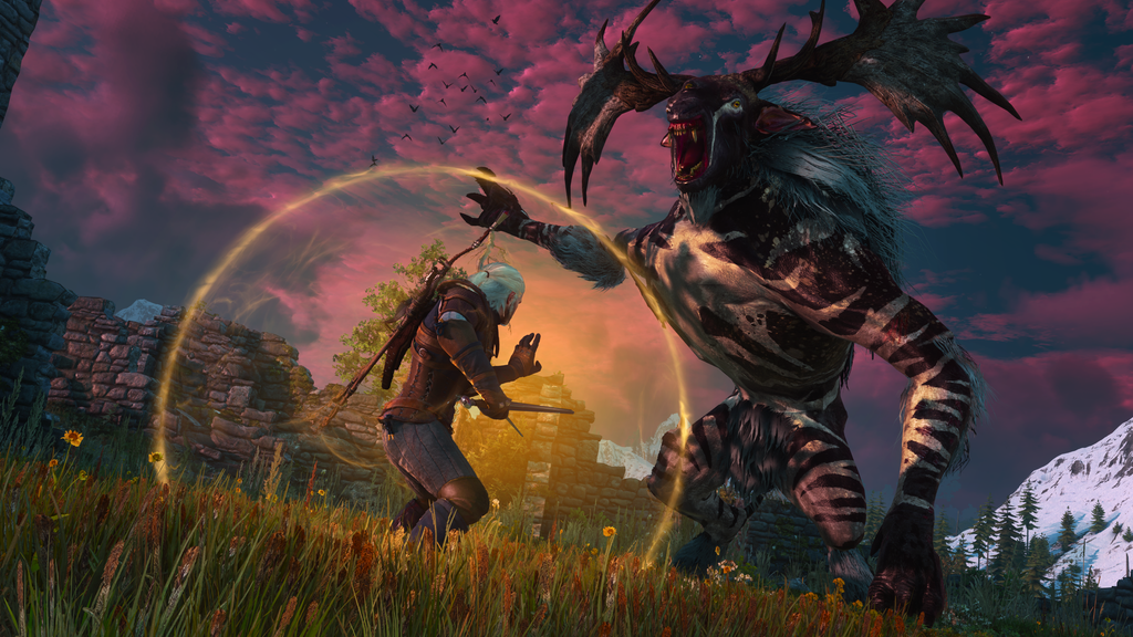 The Witcher 3: Wild Hunt - Remastered - Review 40 TW3RE Gamescom Combat Signs Xbox 16x9 CLEAN